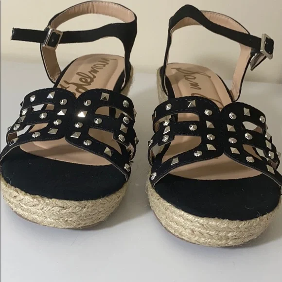 Sam Edelman kids Elsie Eleanor Wedge Sandal for girls in black - Picture 3 of 6